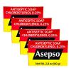 Asepso Antibacterial Original Bar Soap  4 Pack 80g/2.8 oz Each, Gentle Cleansing for Healthy Skin, Fight Skin and Heat Rash view 1