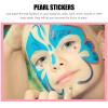 Healeved 3sheets Face Jewels Pearl Stickers for Eyes Makeup Pearl Applique Sticky Gems Elegance for Bars Parties Gatherings view 4