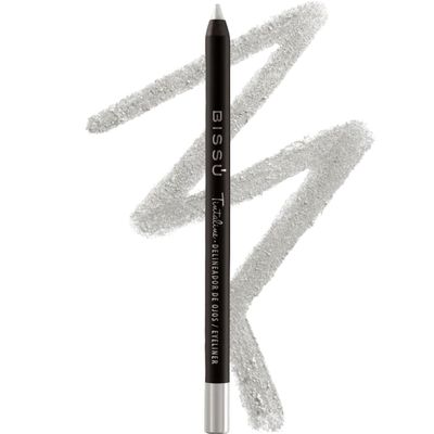 Biss Tintaline Eyeliner - 25 Vivid Colors, High-Coverage, Long-Lasting & Smudge-Proof (Silver)