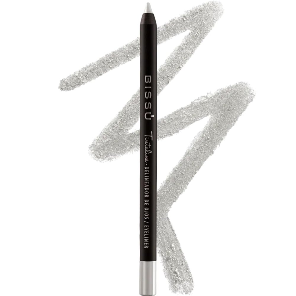 Biss Tintaline Eyeliner - 25 Vivid Colors, High-Coverage, Long-Lasting & Smudge-Proof (Silver)