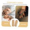 Healeved 2pcs Nail Cleaning Brush for Fingernails Nail Care Tools Ergonomic Handle for under Cleaning and Manicure view 2