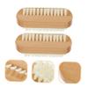 Healeved 2pcs Nail Cleaning Brush for Fingernails Nail Care Tools Ergonomic Handle for under Cleaning and Manicure view 3