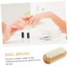 Healeved 2pcs Nail Cleaning Brush for Fingernails Nail Care Tools Ergonomic Handle for under Cleaning and Manicure view 4