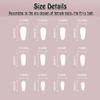 ANDGING Black French Tip Press on Nails - Almond Short Fake Nails with fake Acrylic fake & Designs Gel Classy Manicure for Women, Girls, Stick-Ons for Wedding, Birthday DKL88 view 4