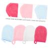 TOVINANNA 4pcs Reusable Facial Cleaning Gloves Comfortable Anti-pilling Face Scrubber Breathable and Absorbent Washable Mitts for Gentle Makeup Removal and Skin Care view 4