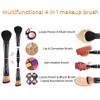 4 in 1 Professional Liquid foundation Makeup Brush Set,Travel Makeup Set with Case, Powder Foundation, Concealer,Eyeshadow Brush, Dual Ended Makeup Brush for Liquid,Cream,Powder view 2