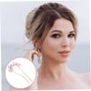 Ipetboom Rhinestone U-shape Hair Pin for Women Elegant Bridal Headpiece for Weddings and Proms Sparkling Hair Accessories for Bridesmaids and Special Occasions Design view 4