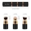 3 in 1 Professional Liquid foundation Makeup Brush Set Kabuki Face Blush Foudation Brush Powder Sponge for Powder/Liquid/Cream Travel Cosmetics Makeup Brushes with Cap view 3