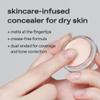 glow not dry concealer #light #rosysalmon | covers under-eye circles & blemishes | full-coverage | dual-color&use | melt-in texture | 0.4 oz | beige view 3