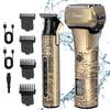 Hatteker Foil Shaver Electric Razor Men's Shaver T-Blade Trimmer Beard Trimmer Beard Clipper Hair Clipper LED Display Waterproof Wet/Dry Shaver Kit 2 in 1 view 1