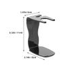 HAKIDZEL 2pcs Black Plastic Safety Razor Stand, Compact Shaving Brush Organizer for Travel, Durable and Easy to Clean view 2