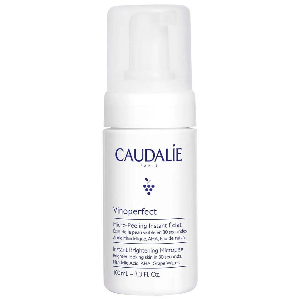 Caudalie Vinoperfect Instant Brightening Mandelic Acid and AHAs Micropeel Foam Cleanser - 100 mL