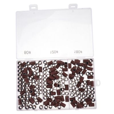 Manicure Sanding Bands Box Brown Resin Emery Cloth for Nail Drills