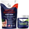 Tea Tree Oil Foot Cream - Moisturizing Athletes Foot Care For Dry Cracked Feet Cream & Muscle Relief Foot Soak with Epsom Salts - All Natural Salts for Post Workout Recovery - Softens Calluses view 1