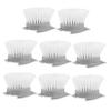 minkissy 8pcs Long Handle Cleaning Brush Replacement Heads Removable Brush Heads for Pots Pans Dishes More Easy to Assemble Odorless Cleaning Tool Gray view 1