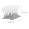 minkissy 8pcs Long Handle Cleaning Brush Replacement Heads Removable Brush Heads for Pots Pans Dishes More Easy to Assemble Odorless Cleaning Tool Gray view 4