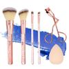 6pc Brush Eyelash Curler Sponge Blender Premium Cosmetic Tools Contouring Highlighting Set Face Eye Kit Accessory Application view 1