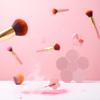 1Pc Pink Silicone Makeup Brush Cleaning Bearings with Suction Cups, Silicone Cleaning Tool, Makeup Brush Tools,Brush Cleaners,Beauty and Personal Care view 3