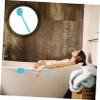 MERRYHAPY 1pc Long Handle Silicone Bath Brush for Deep Clean Body Scrubber and Back Brush Ergonomic Design Hanging for Skin Types Matcha Green view 2