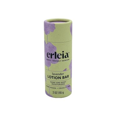 Erleia Lotion Bar, Travel-friendly, Solid Moisturizer, Sustainably-sourced ingredients, Vegan, Cruelty Free, Plastic Free (Lavender)