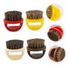 VINTORKY 4pcs Plastic Handle Beard Grooming Set Boar Bristle Brush Ring Comb for Oil Head Styling Random Colors for Home Salon Use view 2