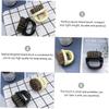VINTORKY 4pcs Plastic Handle Beard Grooming Set Boar Bristle Brush Ring Comb for Oil Head Styling Random Colors for Home Salon Use view 3