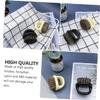 VINTORKY 4pcs Plastic Handle Beard Grooming Set Boar Bristle Brush Ring Comb for Oil Head Styling Random Colors for Home Salon Use view 4