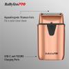 BaBylissPRO UVFOIL Single Foil UV-Disinfecting Metal Shaver - Rosegold view 2