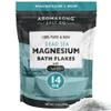 Aromasong RAW Magnesium Flakes + OptiMSM for Soaking 14 Oz. Resealable Pack - Muscle Relaxing Organic Bath Salts Magnesium Chloride Flakes. view 1