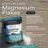 Aromasong RAW Magnesium Flakes + OptiMSM for Soaking 14 Oz. Resealable Pack - Muscle Relaxing Organic Bath Salts Magnesium Chloride Flakes. view 3