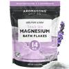 Aromasong RAW Magnesium Bath Flakes with 100% Natural Lavender, 14 Oz. Muscle Relaxing Organic Salts Mg Chloride, Mineral Soak Salt. view 1