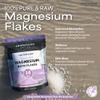 Aromasong RAW Magnesium Bath Flakes with 100% Natural Lavender, 14 Oz. Muscle Relaxing Organic Salts Mg Chloride, Mineral Soak Salt. view 3