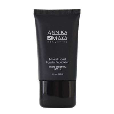 Annika Maya Mineral Foundation, Liquid to Powder Formula, Made in the USA