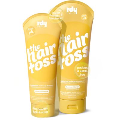 The Hair Toss Men & Women Shampoo And Conditioner Set 13.5floz/7floz - Unscented - Formulated 4.5pH Moisturizing Paraben and Sulfate Free Shampoo and Conditioner Set, Hair Care Sets