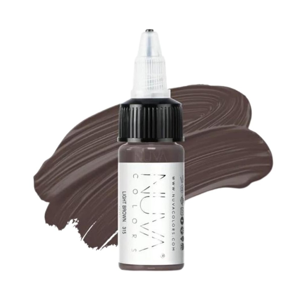 Nuva Scalp Micro-Pigmentation Ink - Customizable, Neutral Undertone for SMP Procedures, Vegan, Made in USA (Light Brown)
