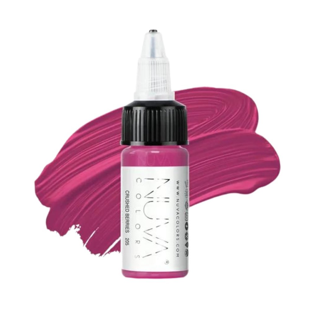 Nuva Colors PMU Lip Pigment, Customizable, Cool Undertone for Lip Blushing & More, Vegan, Made in USA (Crushed Berries)