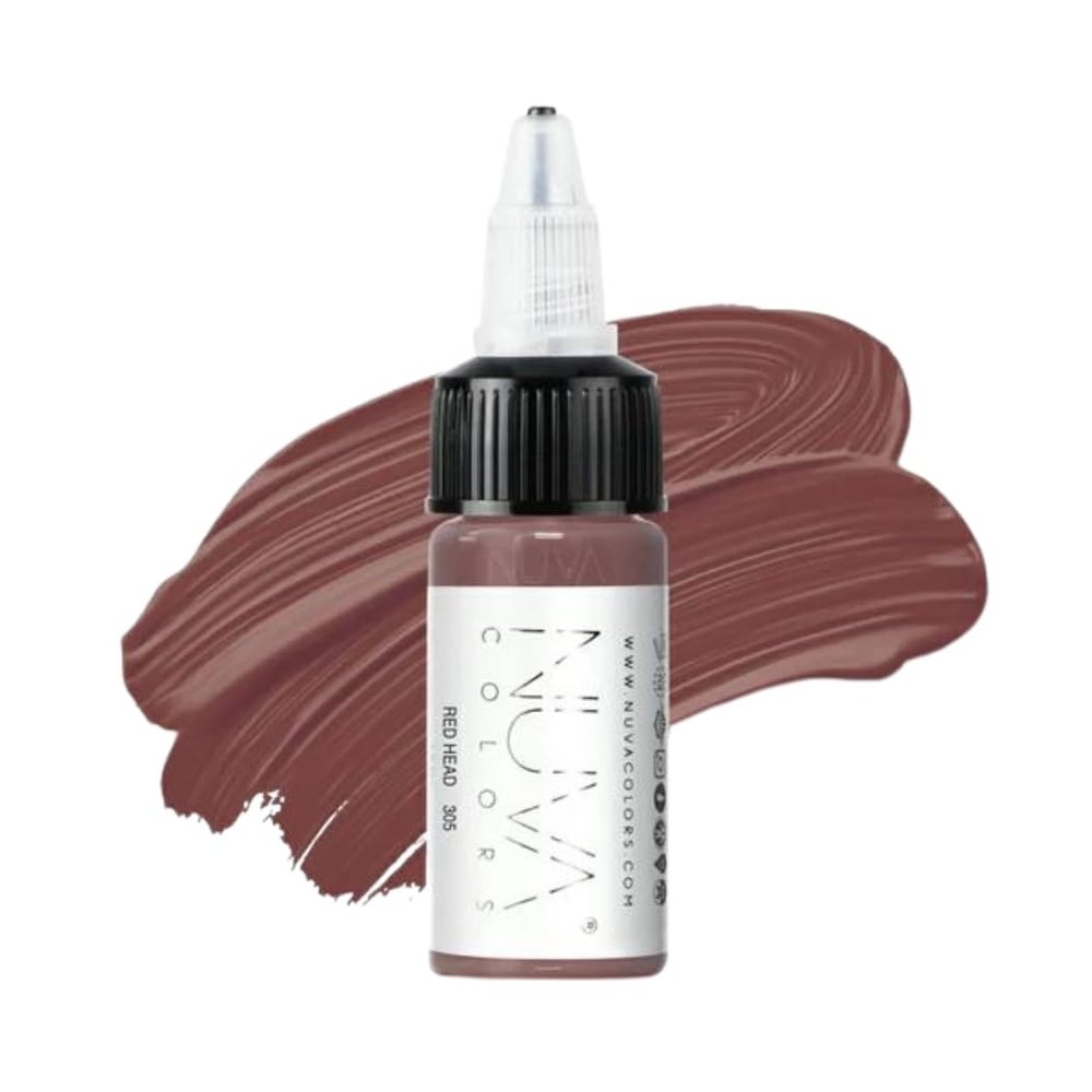 Nuva Scalp Micro-Pigmentation Ink - Customizable, Neutral Undertone for SMP Procedures, Vegan, Made in USA (Red Head)