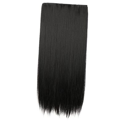 MERRYHAPY Synthetic Hair Extensions Long Straight Hair Wig Clip in Women Headdress