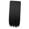 MERRYHAPY Synthetic Hair Extensions Long Straight Hair Wig Clip in Women Headdress view 1