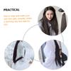 MERRYHAPY Synthetic Hair Extensions Long Straight Hair Wig Clip in Women Headdress view 2