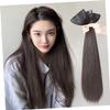 MERRYHAPY Synthetic Hair Extensions Long Straight Hair Wig Clip in Women Headdress view 3