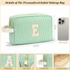 DOSUKE Travel Makeup Bag Christmas Gifts for Women Girl Teens, Personalized Initial Makeup Bag for Cute Teen Girls, Preppy Stuff Toiletry Bag Cosmetic Bag, Teen Girls Gift Trendy Stuff, Letter B view 2