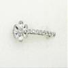 Faship Gorgeous Clear Rhinestone Crystal Floral Hair Barrette Clip view 2
