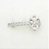 Faship Gorgeous Clear Rhinestone Crystal Floral Hair Barrette Clip view 3
