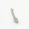 Faship Gorgeous Clear Rhinestone Crystal Floral Hair Barrette Clip view 4
