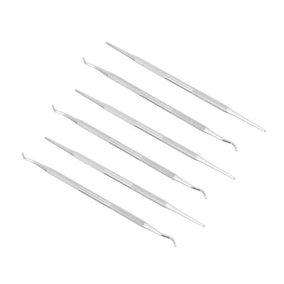 Healeved 6pcs Professional Nail Grooming Kit Ingrown Toenail Rasp Cuticle Cutters Nail Cleaning Tools
