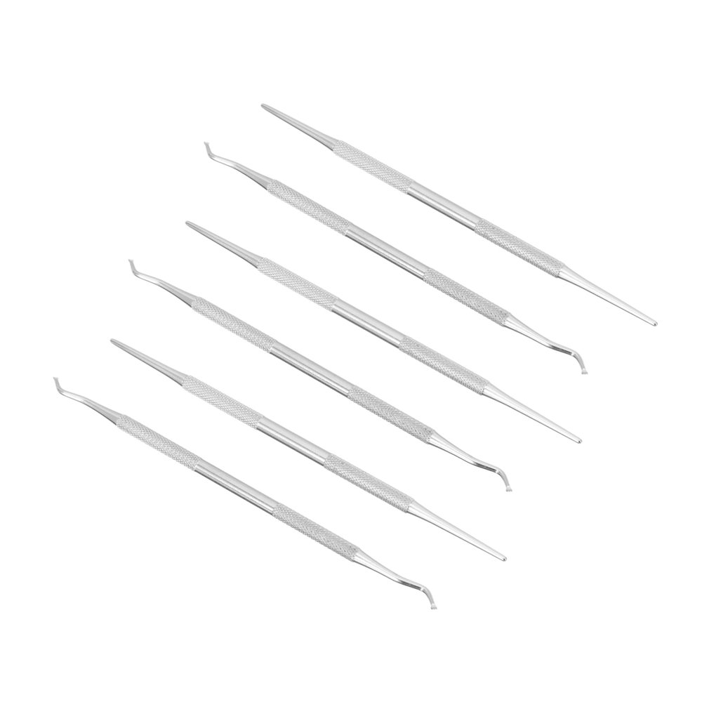 Healeved 6pcs Professional Nail Grooming Kit Ingrown Toenail Rasp Cuticle Cutters Nail Cleaning Tools