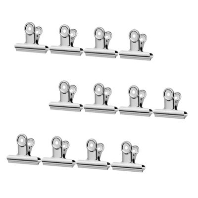 Healeved 12pcs Nail Tip Clamps Professional Metal Clips for Nail Extensions Suitable for Gel and Applications Reusable Fixing Tool for Salon and Home Use