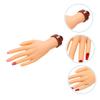 Healeved Practice Nail Art Hand Model Fake Nail Hand for Beginners Nail Artists Salon Simulated h view 3