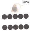 Beatifufu 10pcs Reusable Bamboo Charcoal Makeup Removal Pads Soft Facial Cleansing Rounds with Laundry Bag for All Skin Types Eco-Friendly Cosmetic Supplies for Women view 3